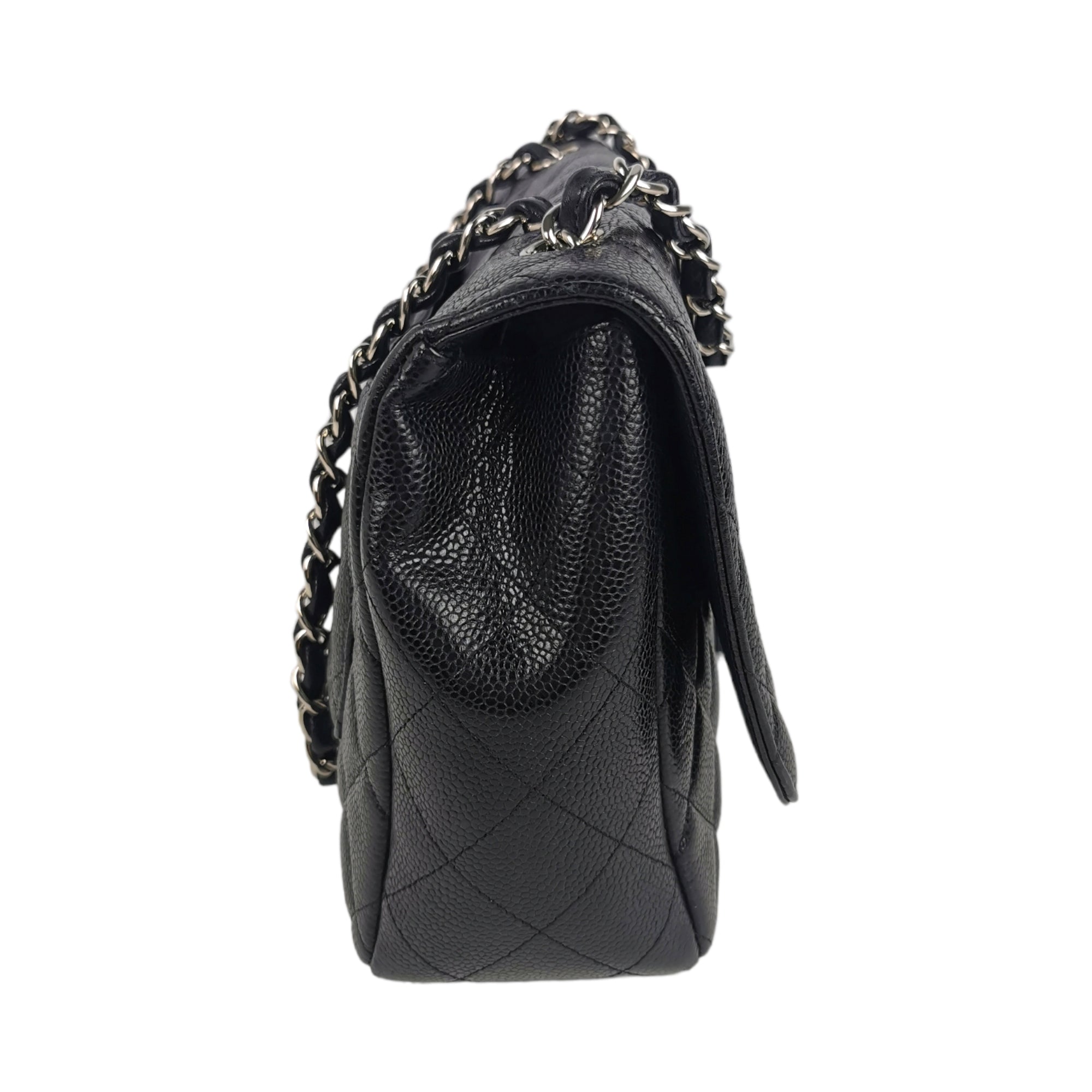 Chanel Classic Single Flap Black Caviar SiLouis Vuittoner