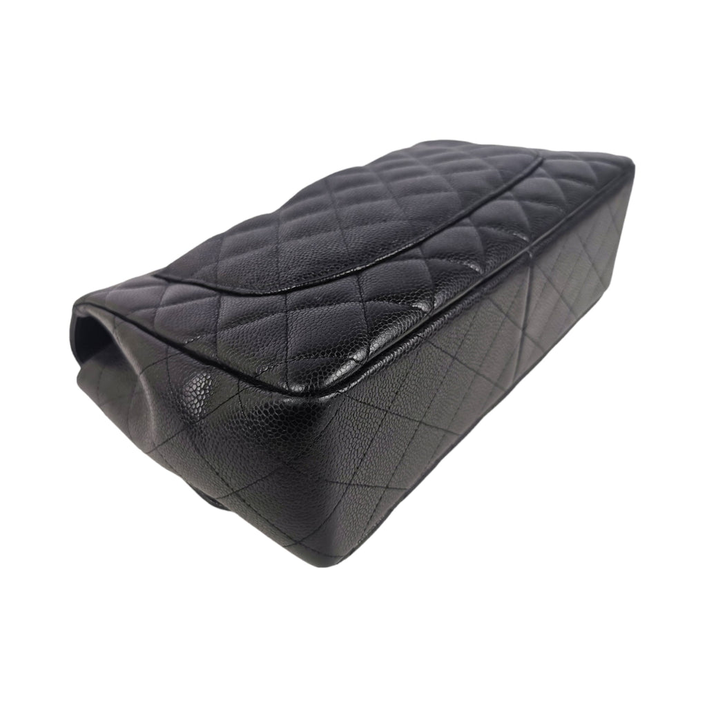 Chanel Classic Single Flap Black Caviar SiLouis Vuittoner