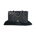 Chanel Classic Single Flap Jumbo Black Caviar SiLouis Vuittoner
