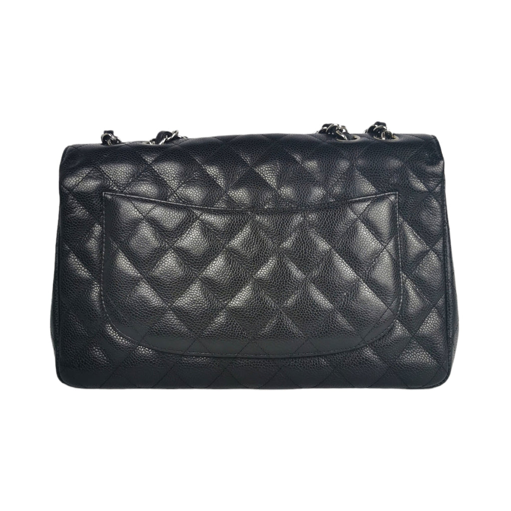 Chanel Classic Single Flap Jumbo Black Caviar SiLouis Vuittoner