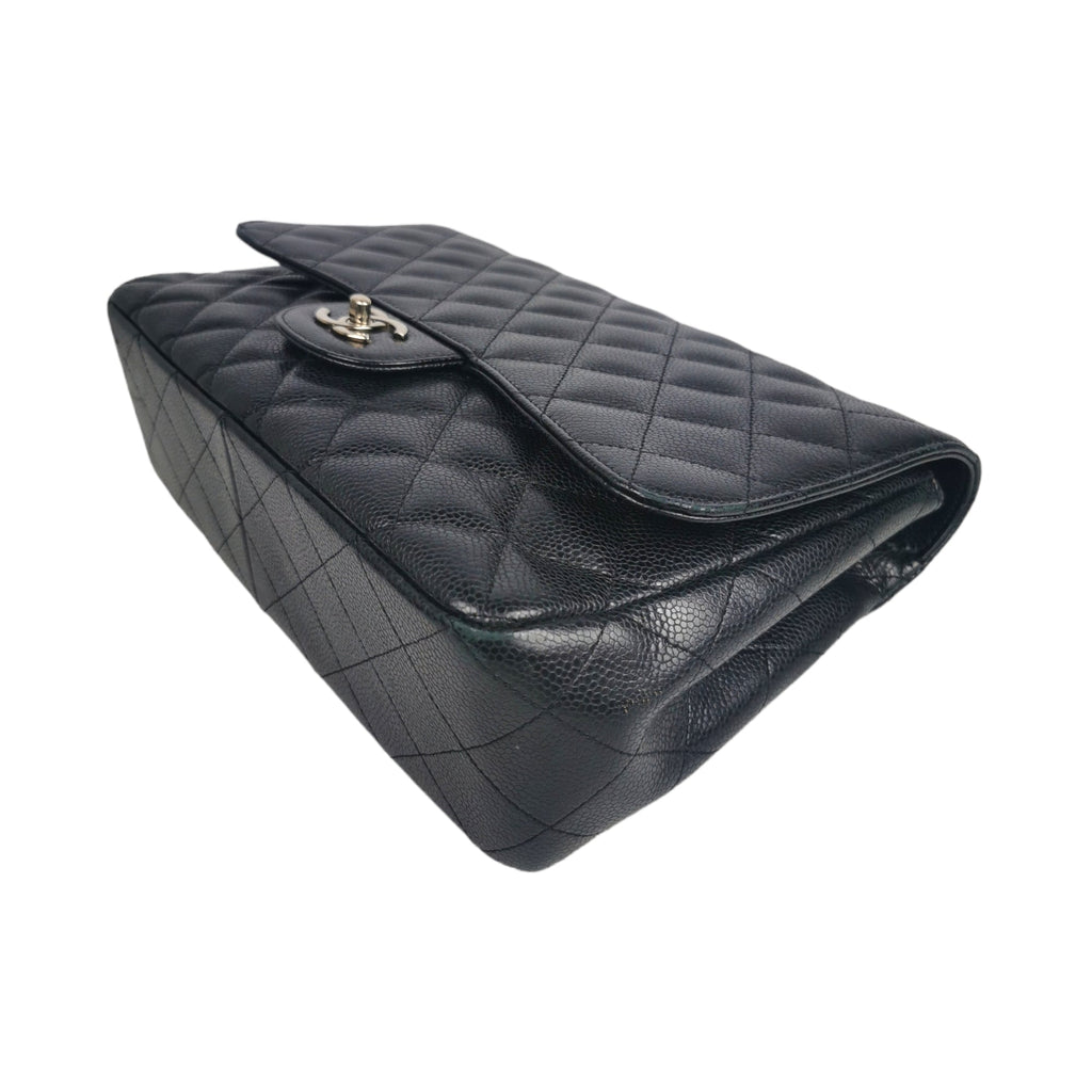 Chanel Classic Single Flap Jumbo Black Caviar SiLouis Vuittoner