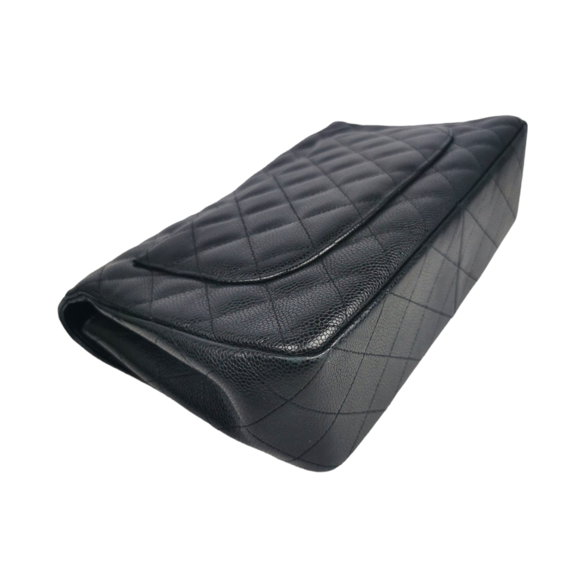 Chanel Classic Single Flap Jumbo Black Caviar SiLouis Vuittoner