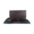 Chanel Classic Double Flap Maxi Purple Lambskin SiLouis Vuittoner