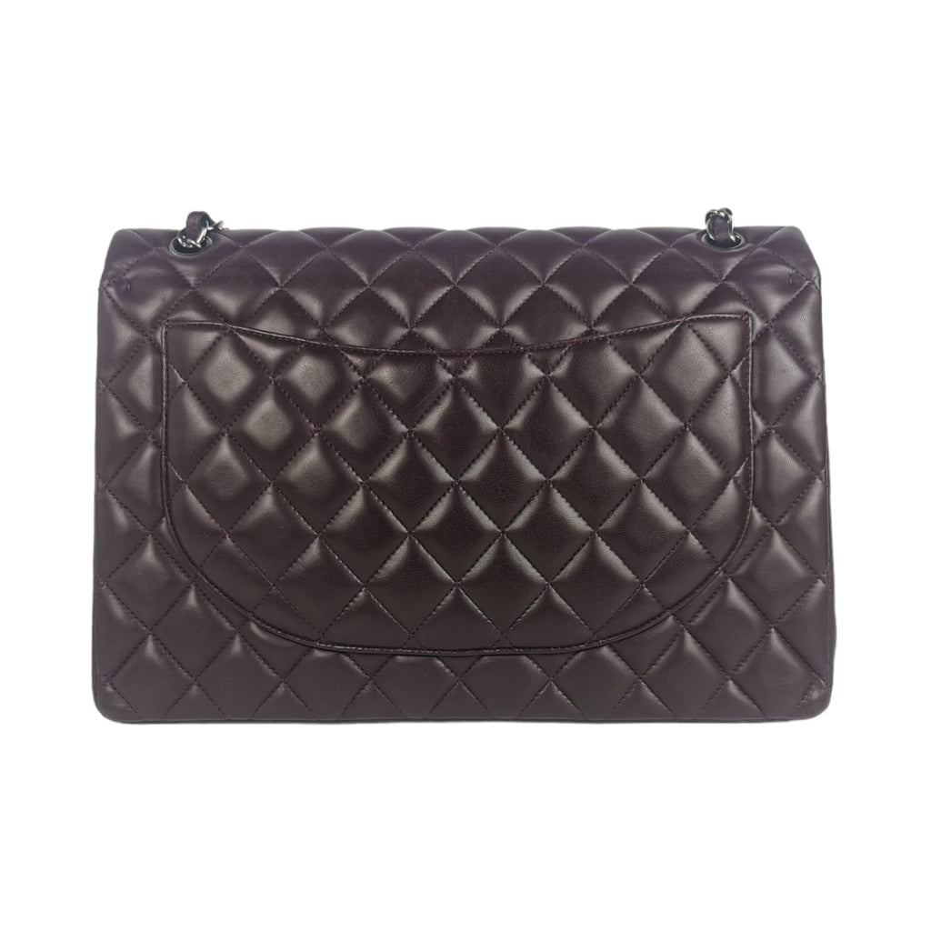 Chanel Classic Double Flap Maxi Purple Lambskin SiLouis Vuittoner