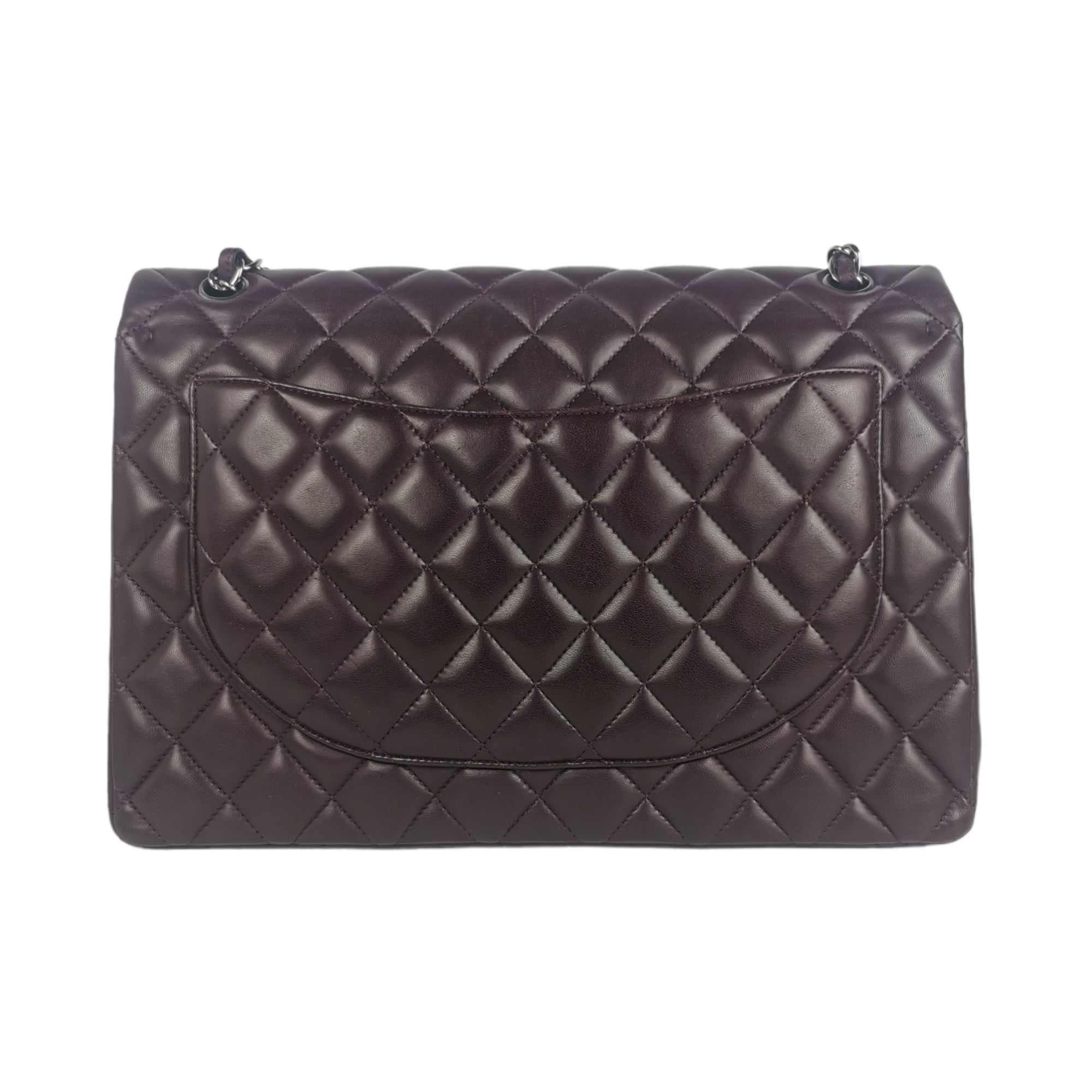 Chanel Classic Double Flap Maxi Purple Lambskin SiLouis Vuittoner