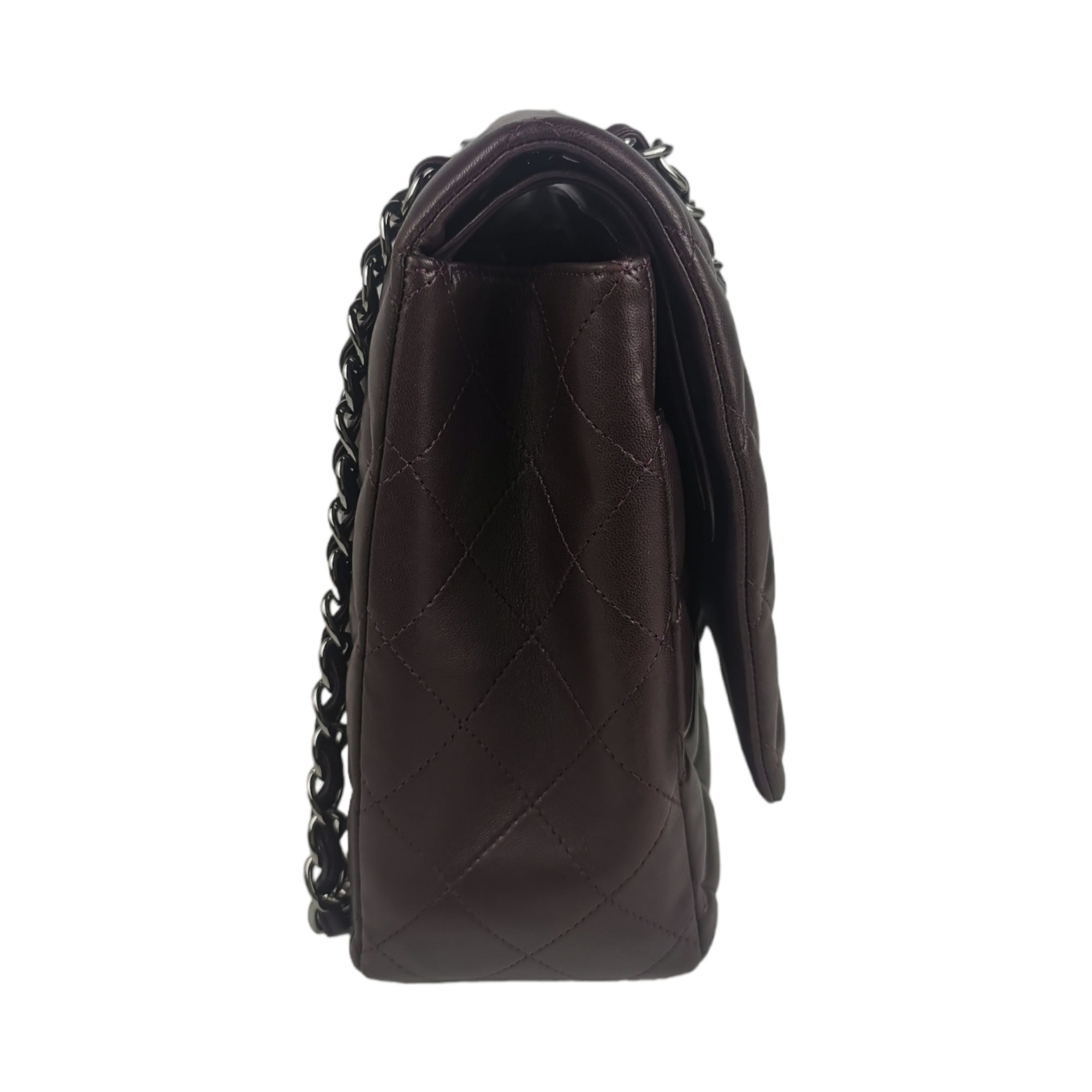Chanel Classic Double Flap Maxi Purple Lambskin SiLouis Vuittoner