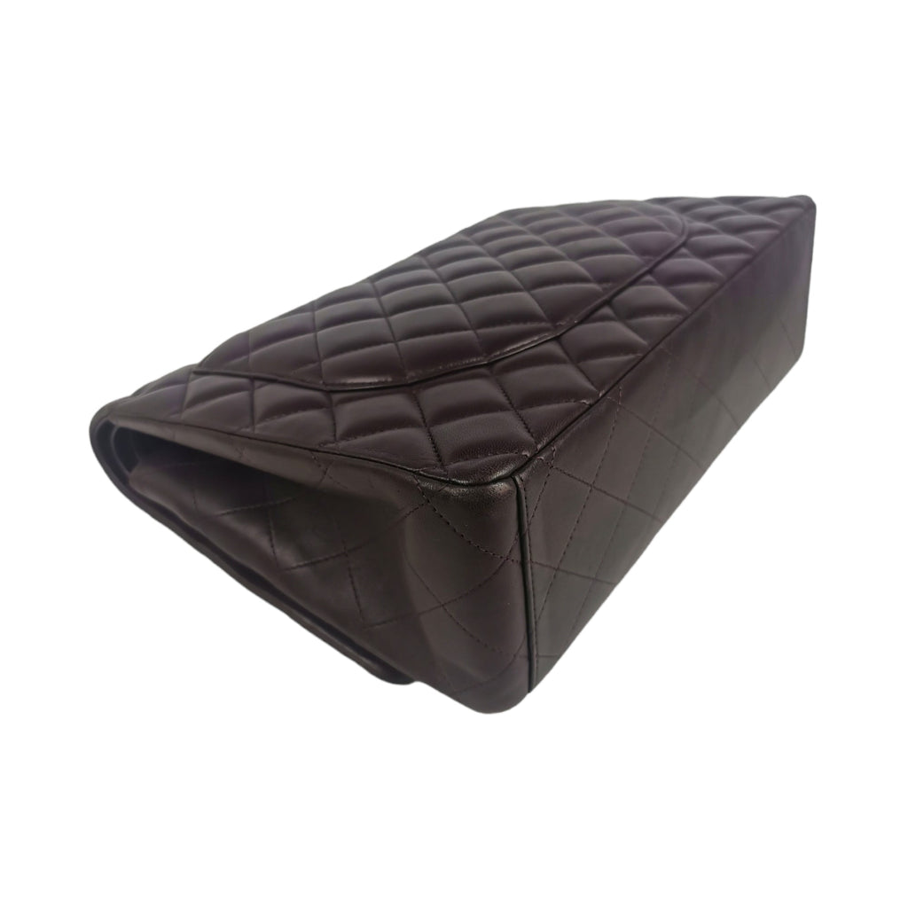 Chanel Classic Double Flap Maxi Purple Lambskin SiLouis Vuittoner