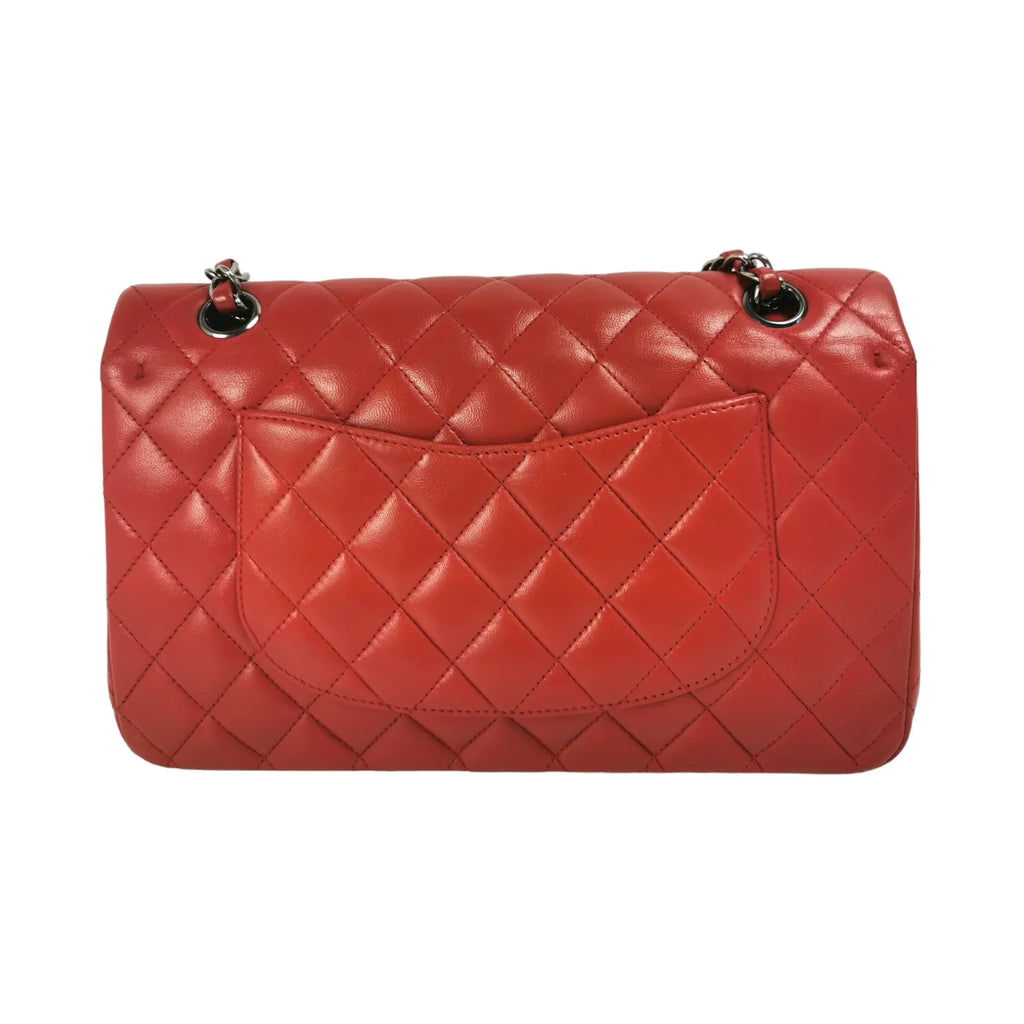Chanel Classic Double Flap Medium Red Lambskin SiLouis Vuittoner