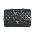 Chanel Classic Single Flap Jumbo Black Lambskin SiLouis Vuittoner