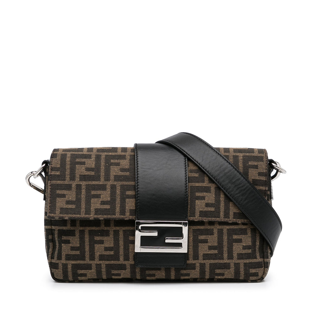 Crossbody Bag Zucca Brown Canvas