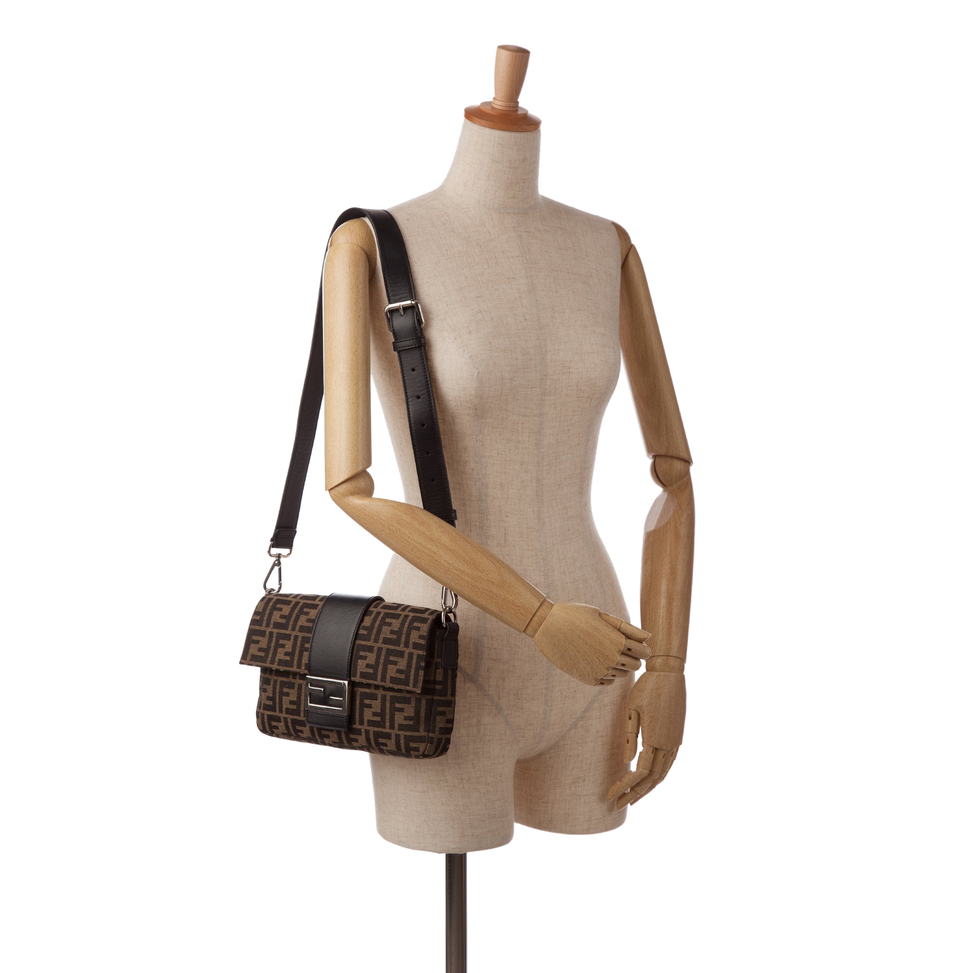 Crossbody Bag Zucca Brown Canvas