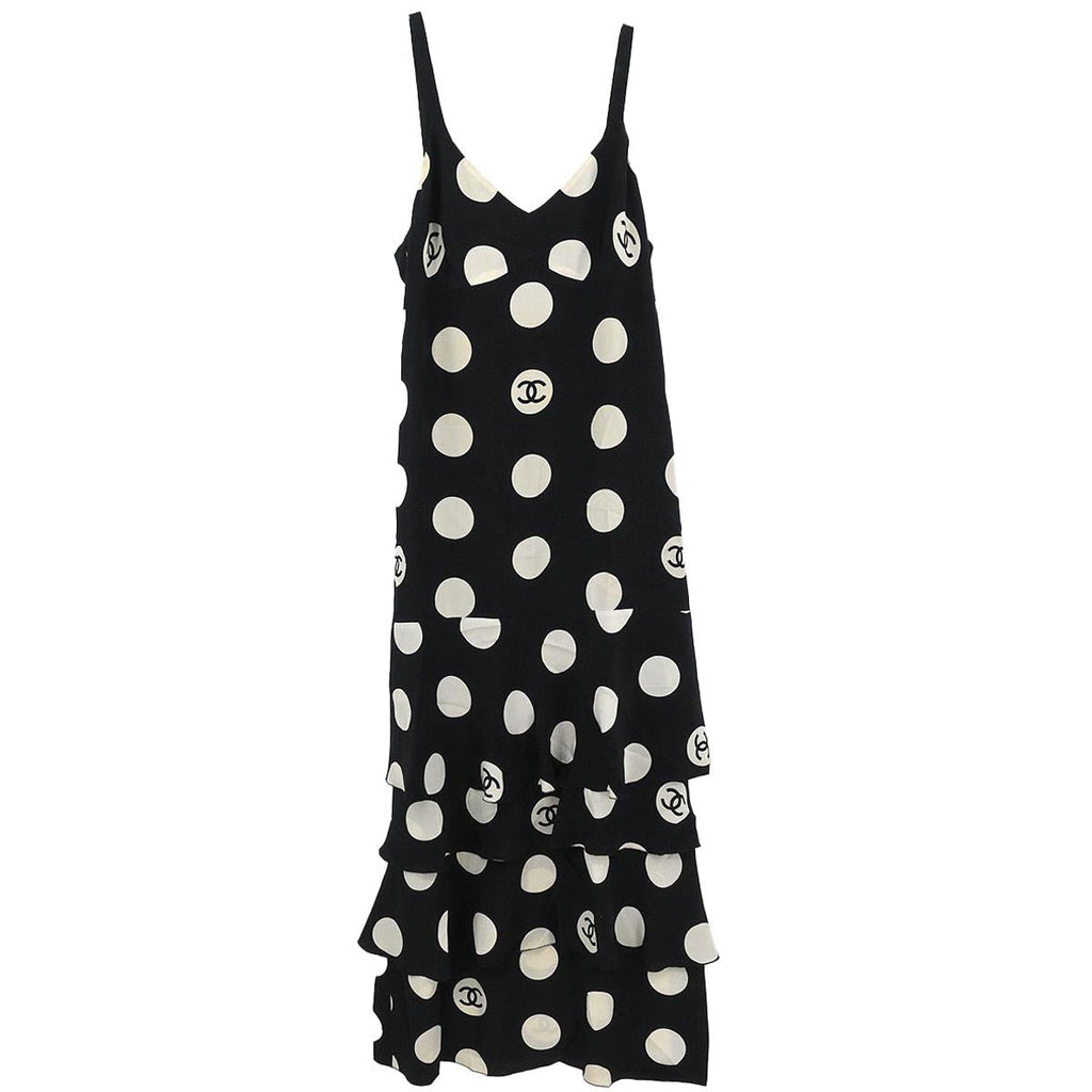 Chanel 1997 Camisole Dress Black #42
