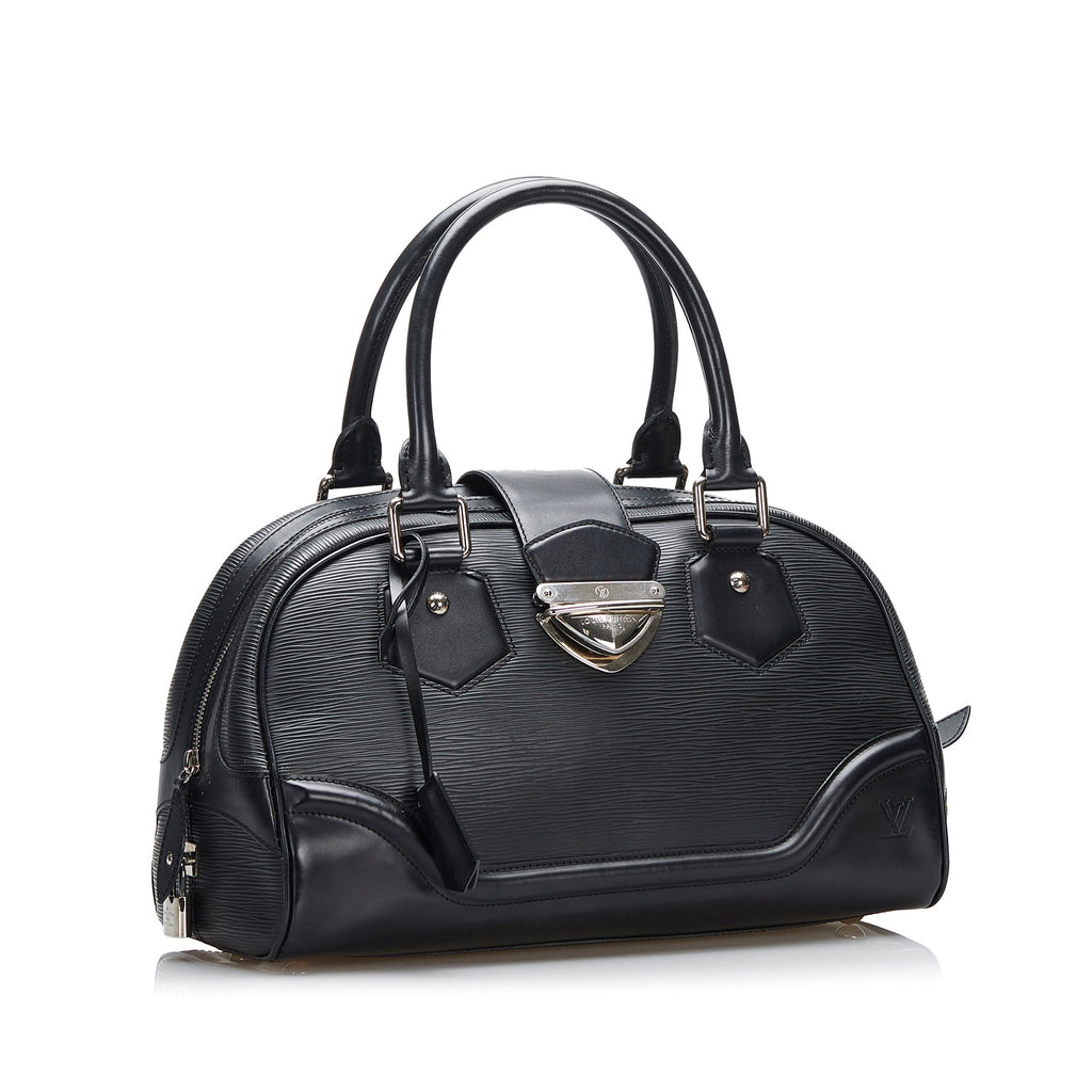 Louis Vuitton Bowling Montaigne GM Black Epi