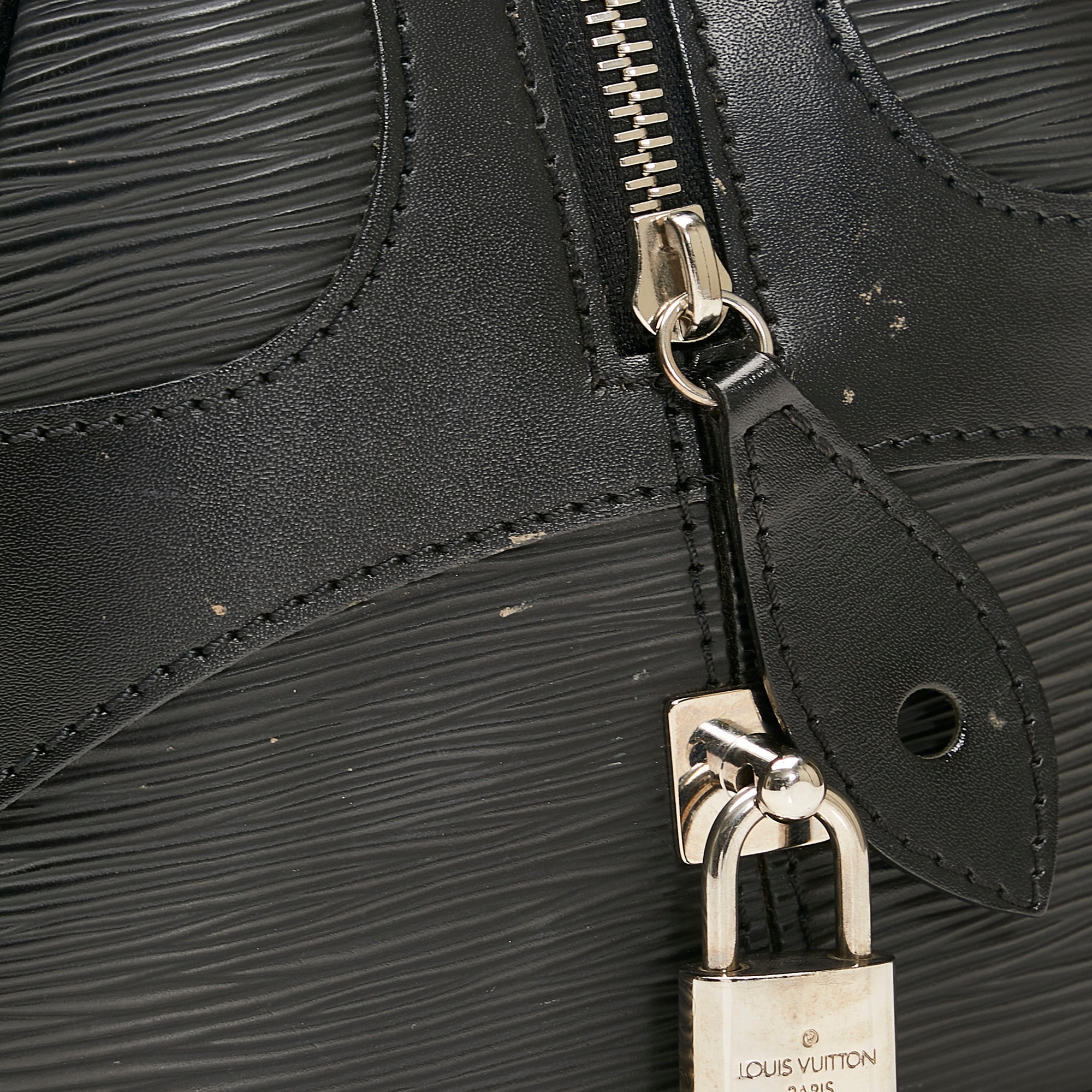 Louis Vuitton Bowling Montaigne GM Black Epi