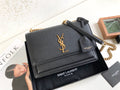 YSSL Sunset Medium Chain Bag Black For Women 8in/22cm YSL 442906D420W1000