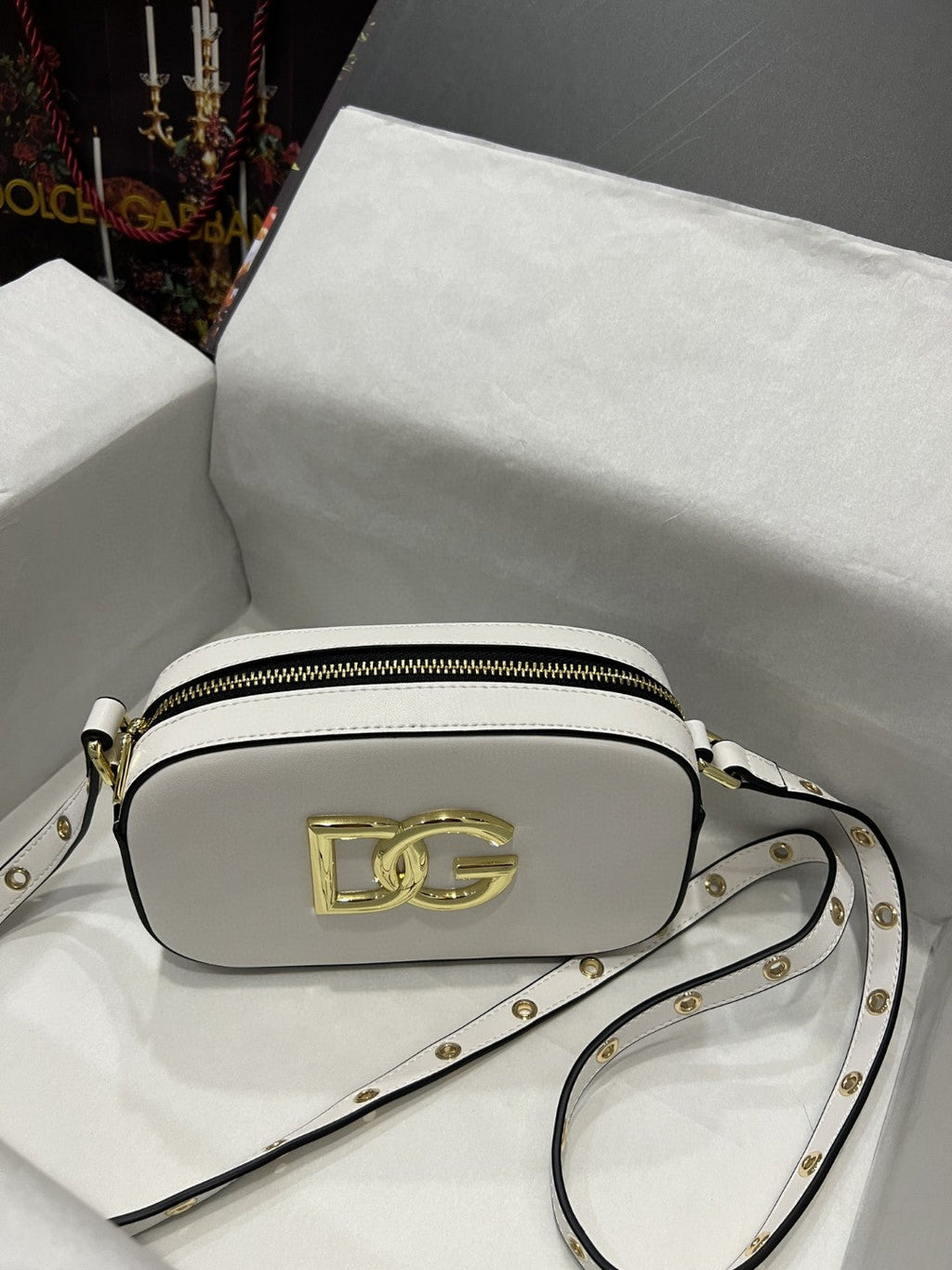 Crossbody 3.5 Bag White For Women 7.5in/19cm GLAMI7095AW57680002