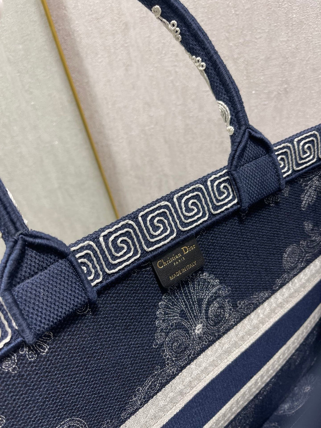 Dior MeDiorum Book Tote Blue and White Cornely Embroidery, Blue, For Women Women’s Handbags, Shoulder Bags, 42cm CD M1286ZTZB_M928