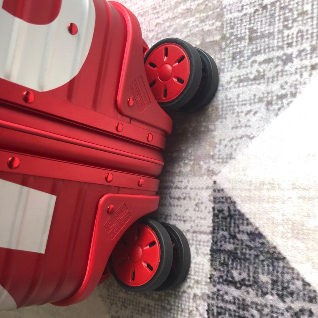 Supreme Rolling Vali In Red For MLB, LuGucciage 26in/66cm Top Quality
