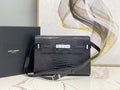 Manhattan Shoulder Bag In-Shiny Black For Women 11.4in/29cm YSL 579271DND0J1000
