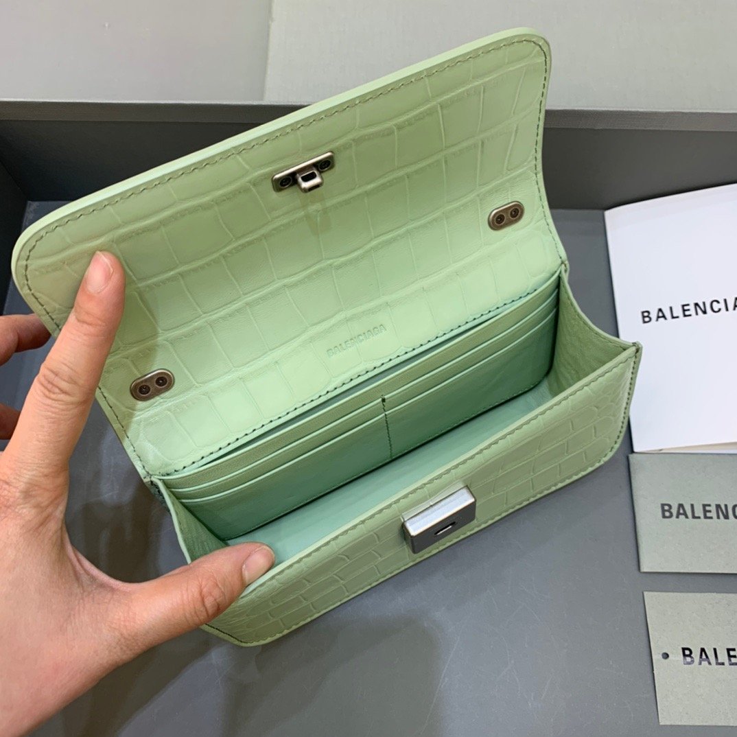 Gossip Small On Chain Shoulder Bag Light Green, For Women,  Bags 7.4in/19cm