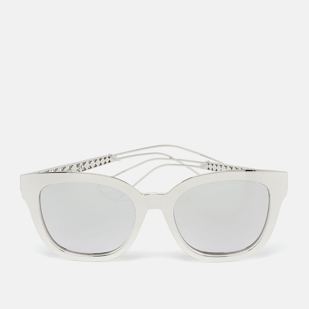 Dior Silver Mirrored Tgudc Diorama 1 Wayfarer Sunglasses