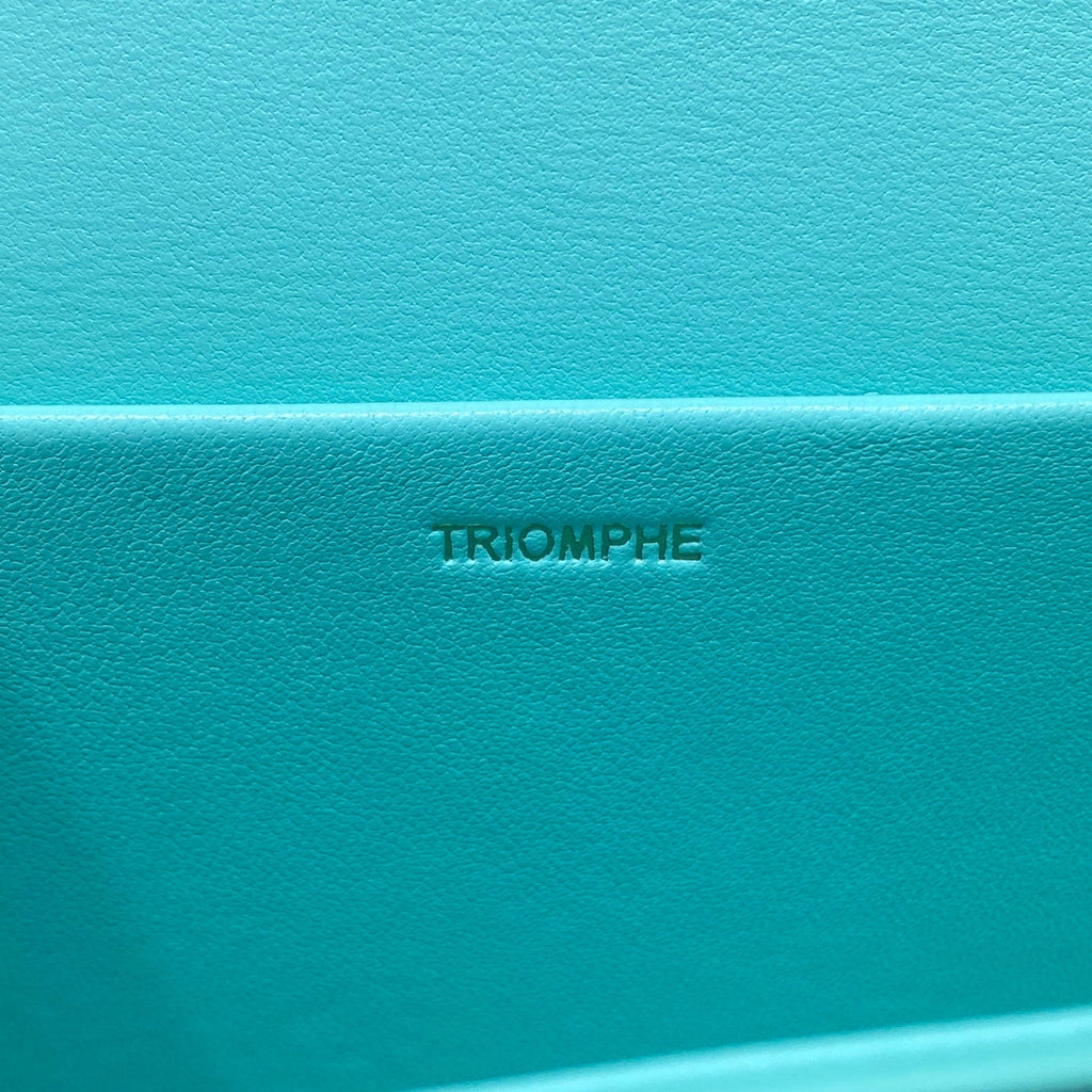 Celine Triomphe Shoulder Bag Mint Green For Women 8in/20cm