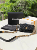 ChanelSmall Flap Bags Gold Hardware Black For Women, Women’s Handbags, Shoulder Bags 7.5in/19.2cm