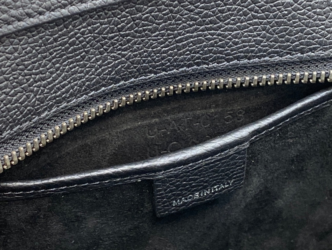 Top Quality Nano LuGucciage Bag In Drummed Black For WomLB 8in/20cm 189243HSC.38NO