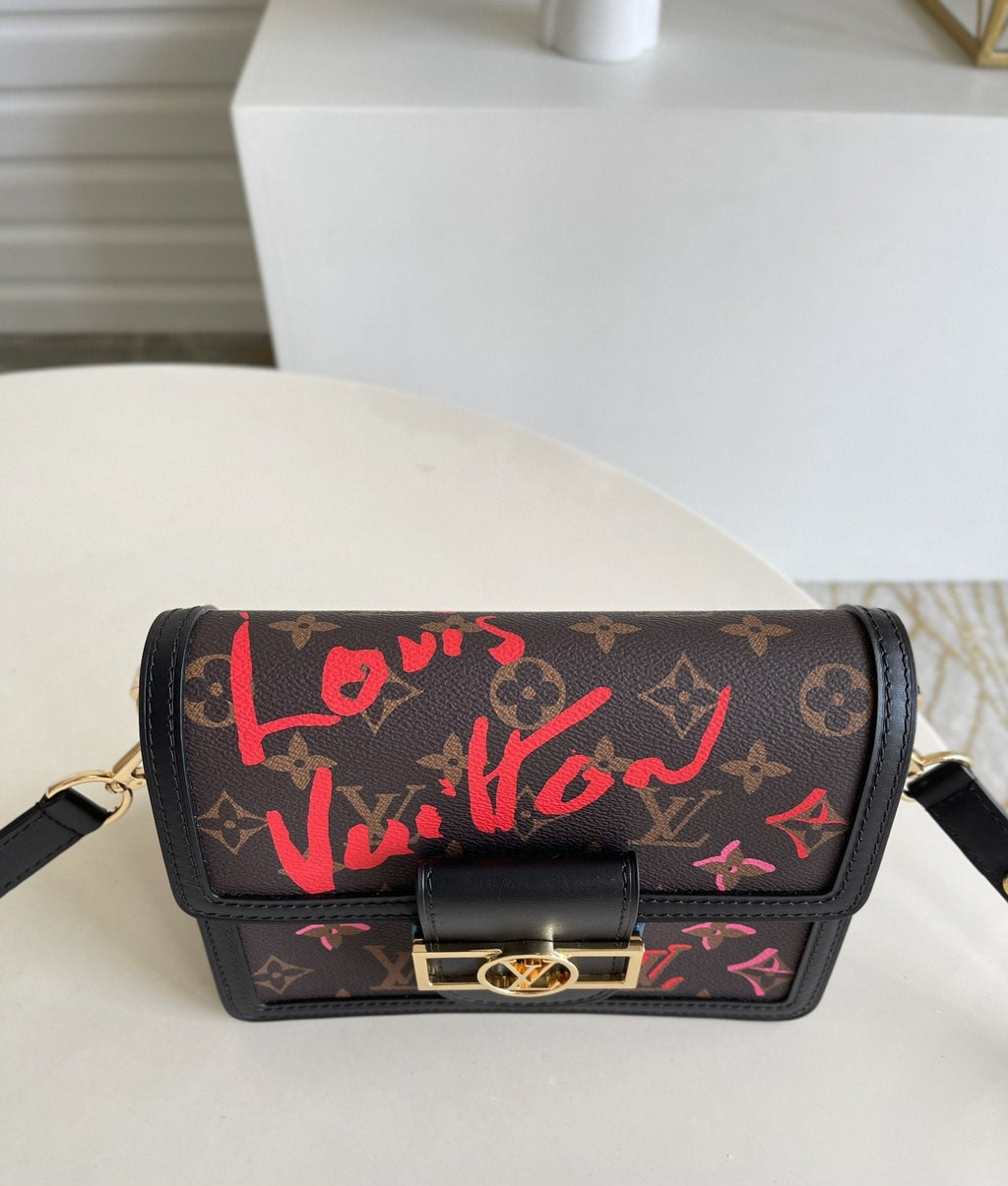 Top Quality Mini Dauphine Bags Fall In Love With Monogram Canvas Brown For Women 20cm Top Quality M45889