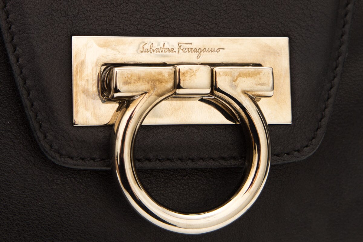 Ferragamo Black Shoulder Bag