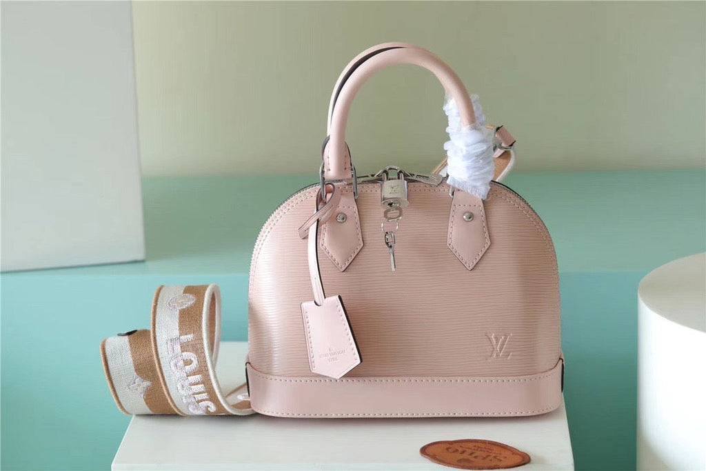 Louis Vuitton Alma Epi Quartz White For Women,  Shoulder And Crossbody Bags 23.5cm/9.3in Louis Vuitton