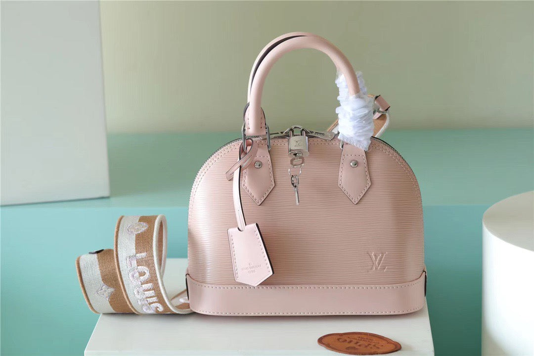 Louis Vuitton Alma Epi Quartz White For Women,  Shoulder And Crossbody Bags 23.5cm/9.3in Louis Vuitton