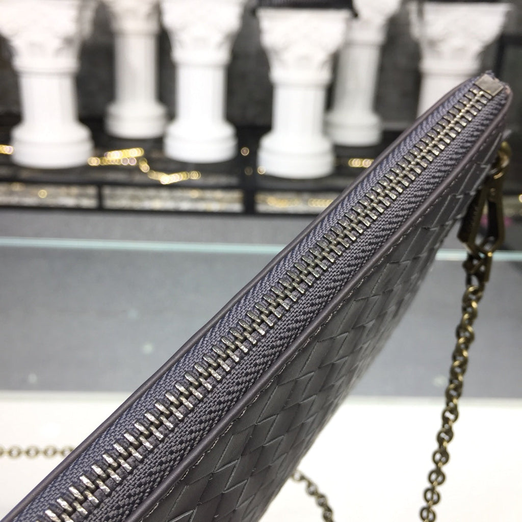 Chain Shoulder Bag Gray, For Women, Women Bags 9.6in/24.5cm