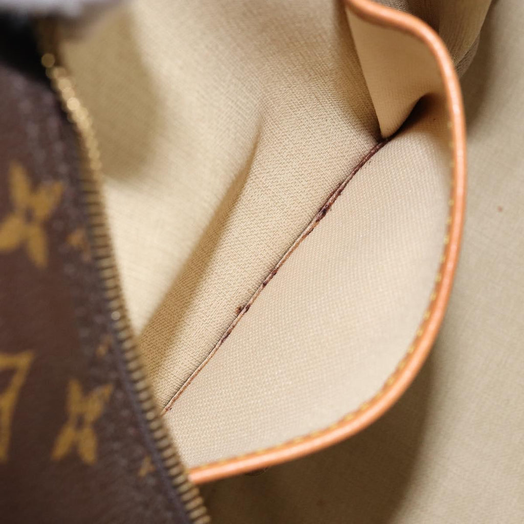 Louis Vuitton Deauville Handbag Monogram Canvas Brown Canvas Handbag