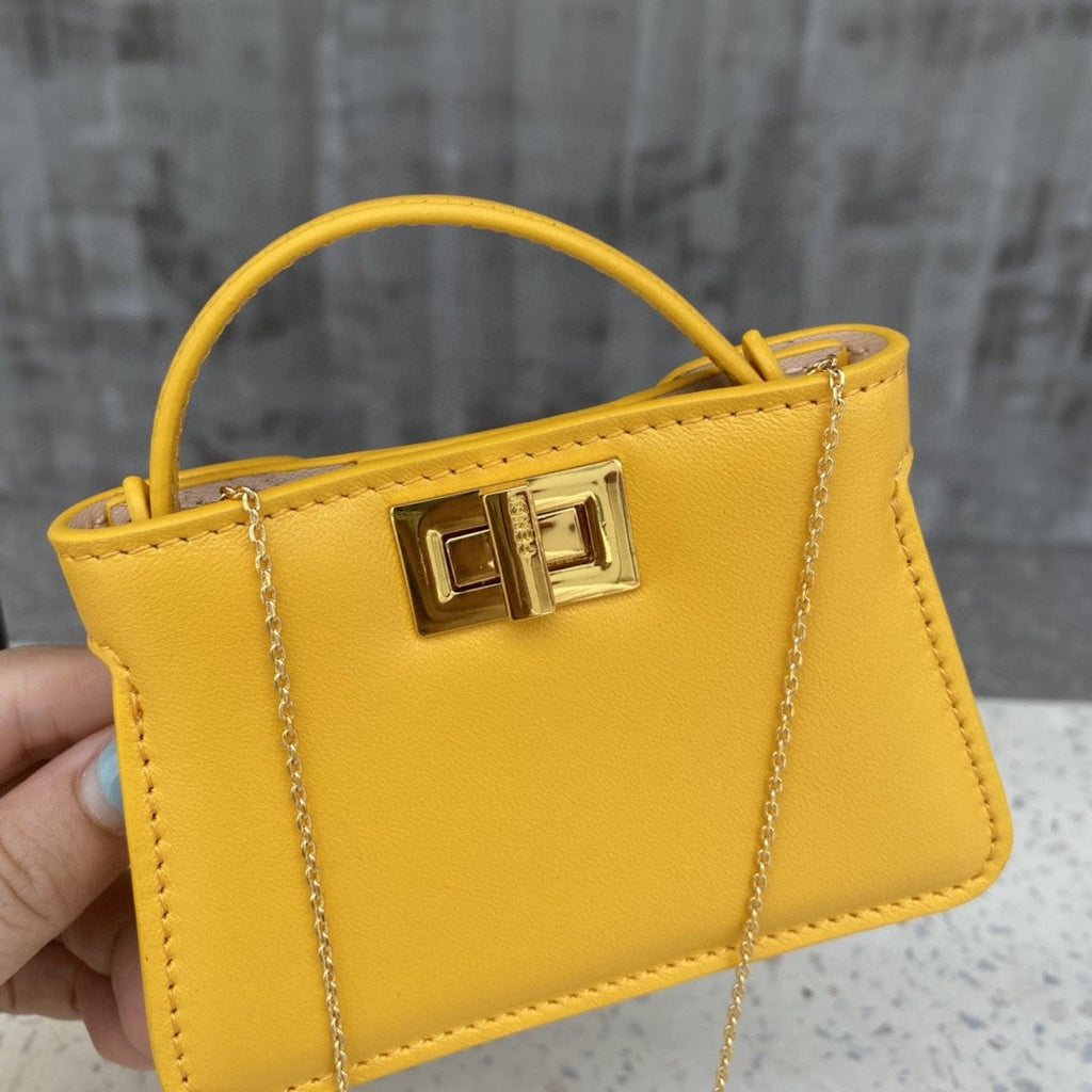 Nano Charm Crossbody Yellow Bag For Woman 12cm/4.5in