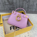 Nano Peekaboo Charm Crossbody Pink Bag For Woman 12cm/4.5in