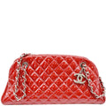 Chanel Just Mademoiselle New 1:1 Rep Leather Bowling Bag Red