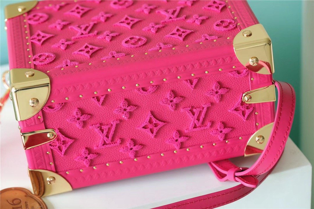 Louis Vuitton Valisette Tresor Monogram Empreinte Pink For Women, WomenÃƒÂ¢Ã¢â€šÂ¬Ã¢â€žÂ¢s Bags, Shoulder And Crossbody Bags 9.4in/24cm Louis Vuitton