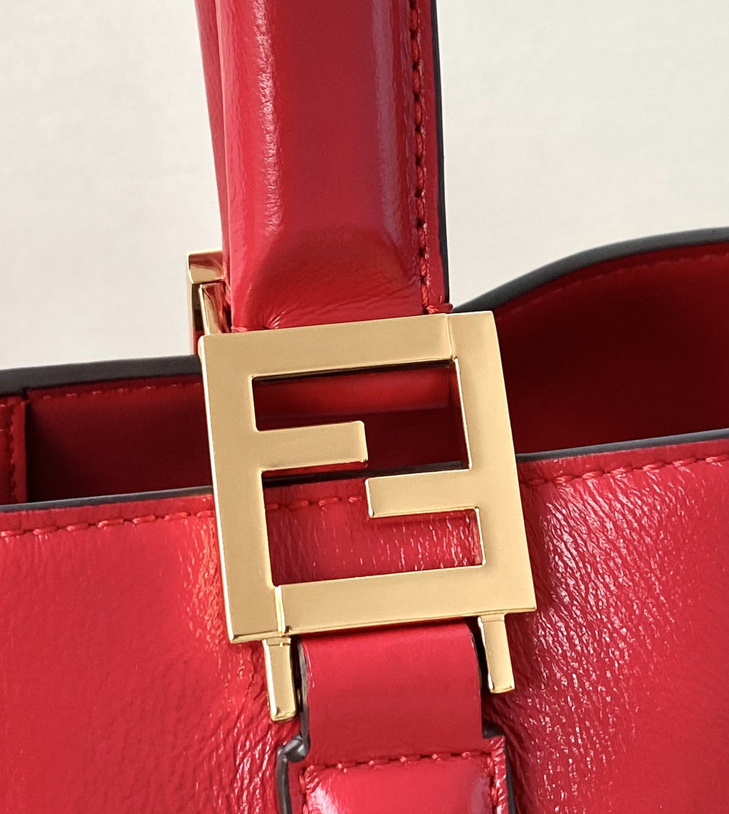 FI MeGLAMIum FF Tote Shoulder Red Bag For Woman 38cm/15in