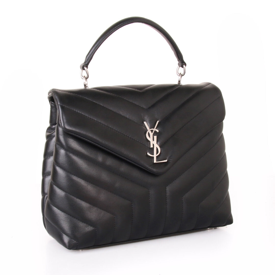 Top Quality Loulou Small Chain Bag In MatelassÃ© "Y" Black For Women 9.8in/23cm YSL 494699DV7261000