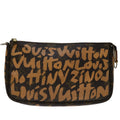 Louis Vuitton Pochette Accessoire  Canvas Clutch Bag