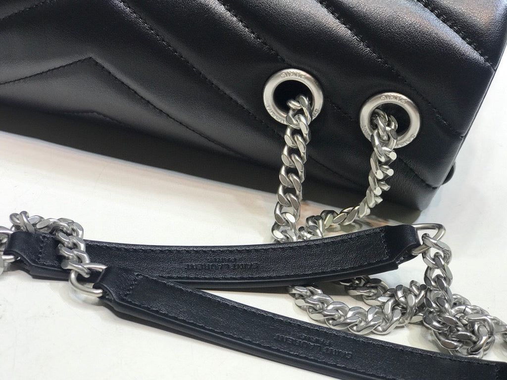 Top Quality Loulou Small Chain Bag In MatelassÃ© "Y" Black For Women 9.8in/23cm YSL Â 494699DV7261000