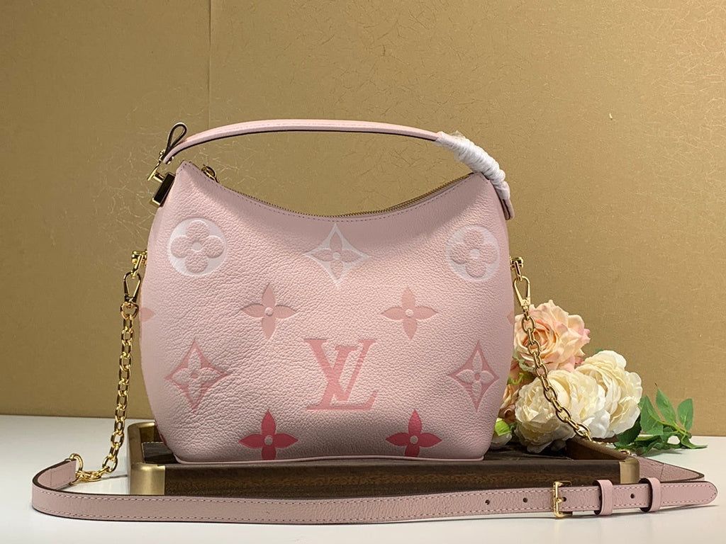 Louis Vuitton Marshmallow Hobo Bag Monogram Empreinte Pink For Women,  Shoulder And Crossbody Bags 9.4in/24cm Louis Vuitton M45697