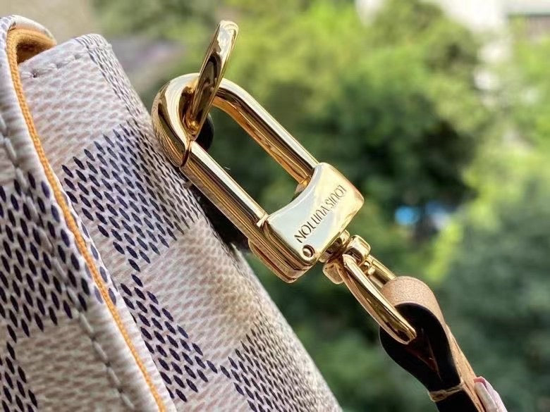 Louis Vuitton Croisette Damier Azur Canvas Pink For Women, WoHandbag, Shoulder And Crossbody Bags 9.8in/25cm Louis Vuitton N50053