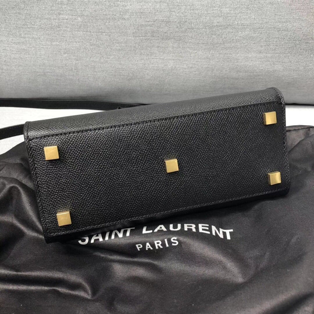 YSSL Manhattan Nano Shopping Bag In Box Black For Women 8in/21cm YSL 5937410SX0W1000