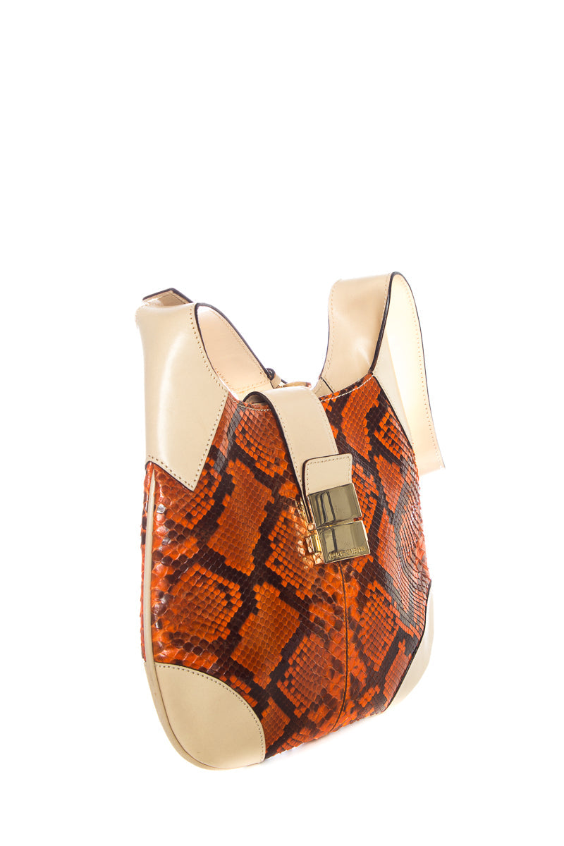 DolCeline & Gabbana Orange & Cream Shoulder Bag