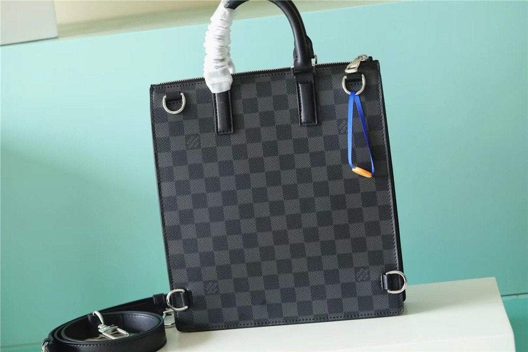 Louis Vuitton Sac Plat Cross Damier Graphite Canvas For Men, Bags, Shoulder And Crossbody Bags 11.2in/28.5cm Louis Vuitton N45276
