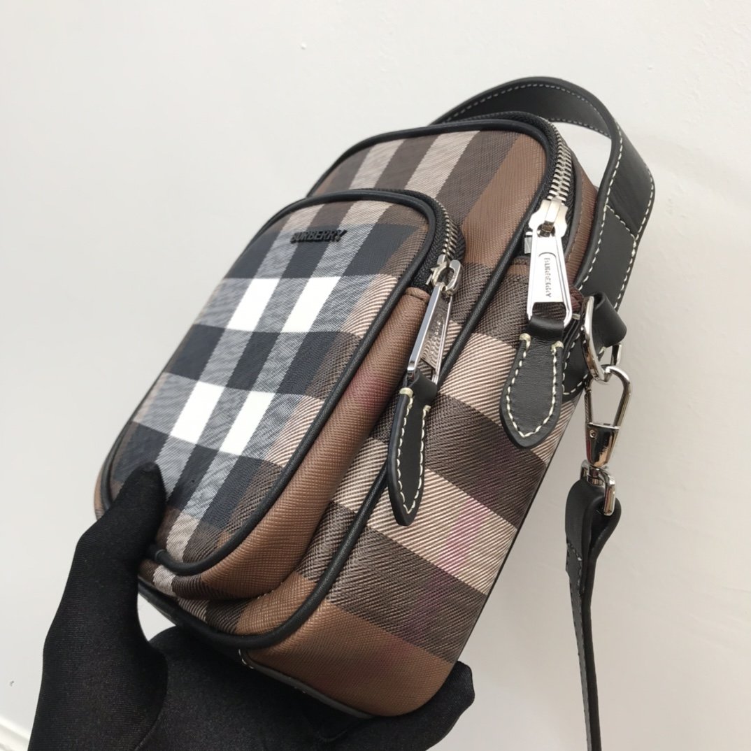 Check And Crossbody Bag For Men, Bags 7.7in/19.5cm 80491181