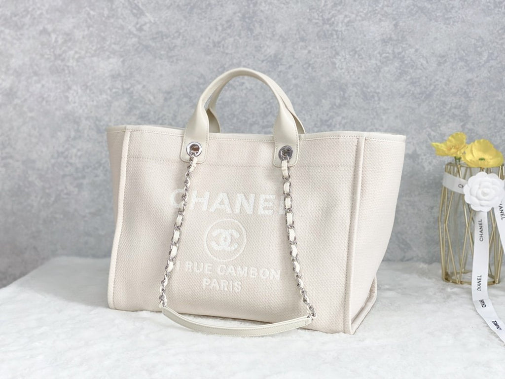 ChanelSmall Shopping Bag SiLouis Vuittoner Hardware Cream For Women Handbags, Shoulder Bags 15.2in/39cm AS3257