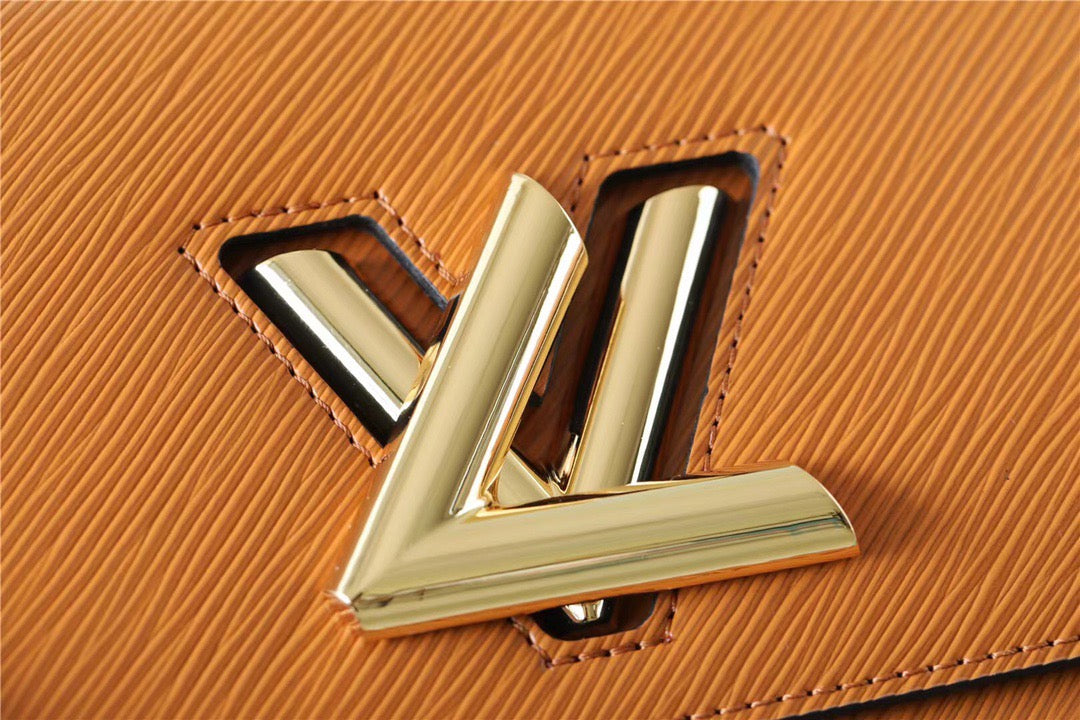 Louis Vuitton Twist MM Epi Gold Miel Brown For Women, Women’s Bags, Shoulder And Crossbody Bags 9.1in/23cm Louis Vuitton M59686